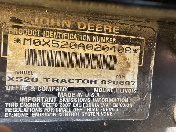 2007 John Deere X520 - Photo5