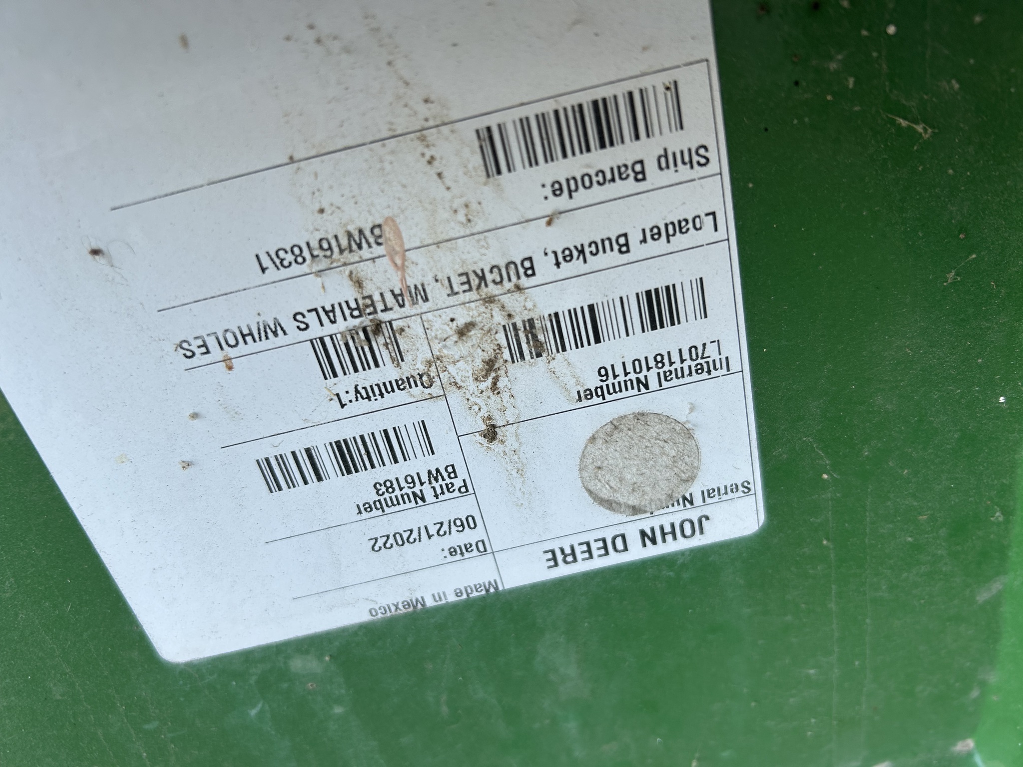 John Deere BW16183 Image 3