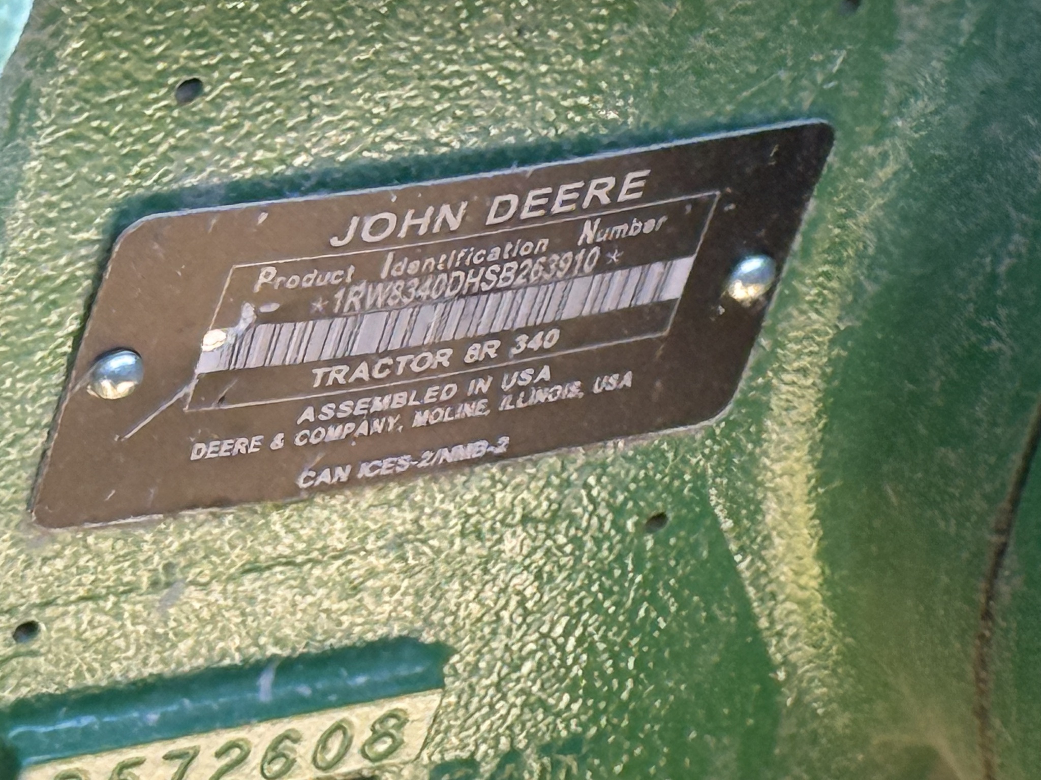  2025 John Deere 8R 340 at Heritage Tractor in Nevada, MO