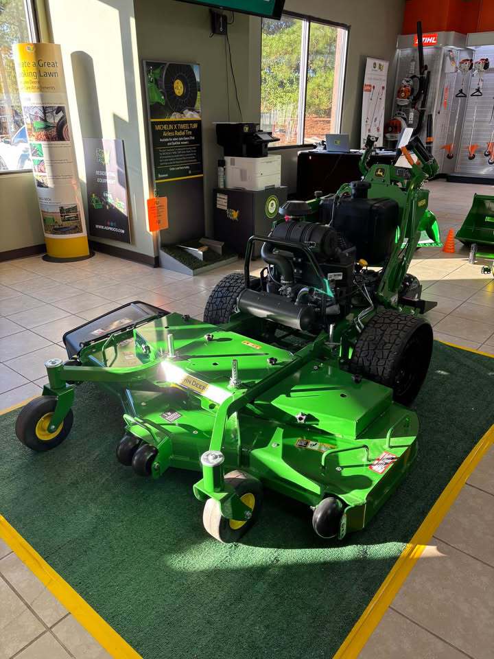 John Deere W61R Commercial Walk-Behind Mower with Michelin X Tweels & One Wheel Sulky Image 1