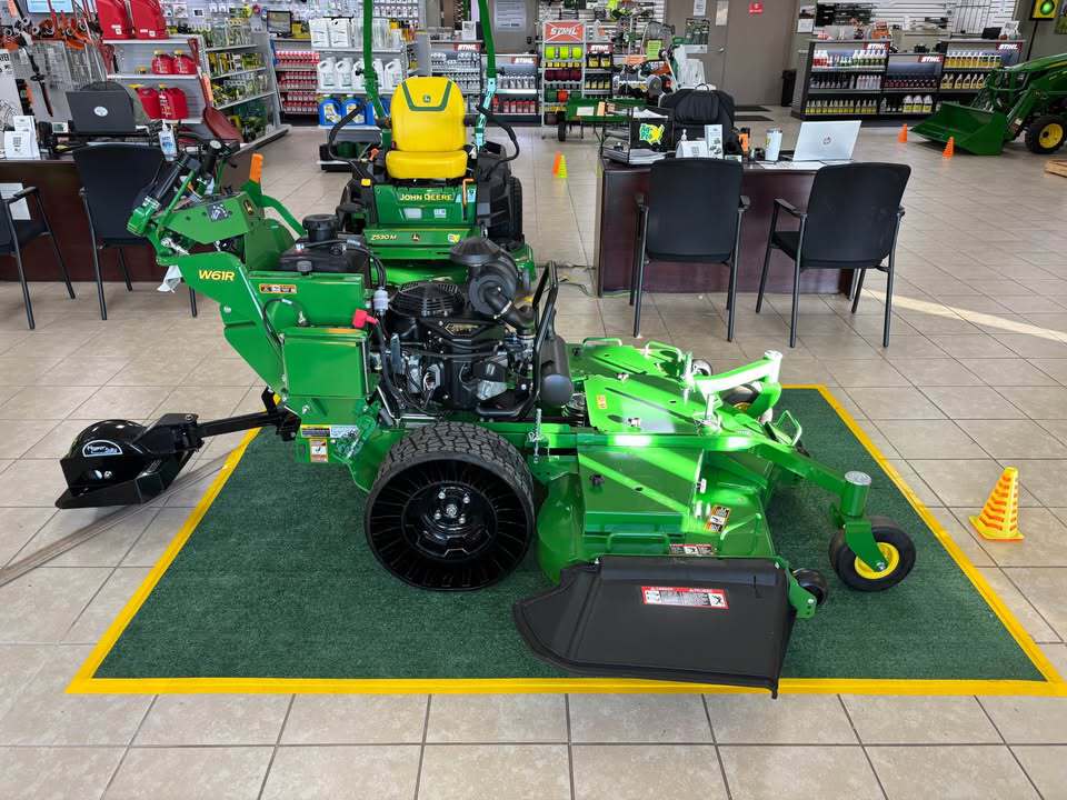 John Deere W61R Commercial Walk-Behind Mower with Michelin X Tweels & One Wheel Sulky Image 5