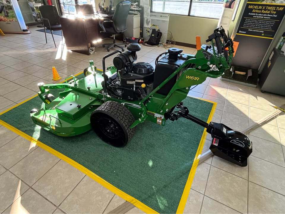 John Deere W61R Commercial Walk-Behind Mower with Michelin X Tweels & One Wheel Sulky Image 3