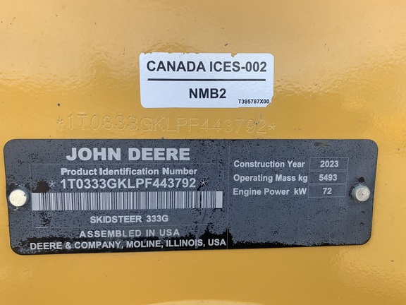 2023 John Deere 333G