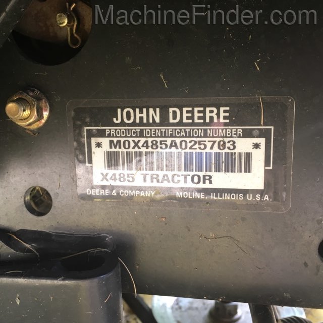2003 John Deere X485 Image 10