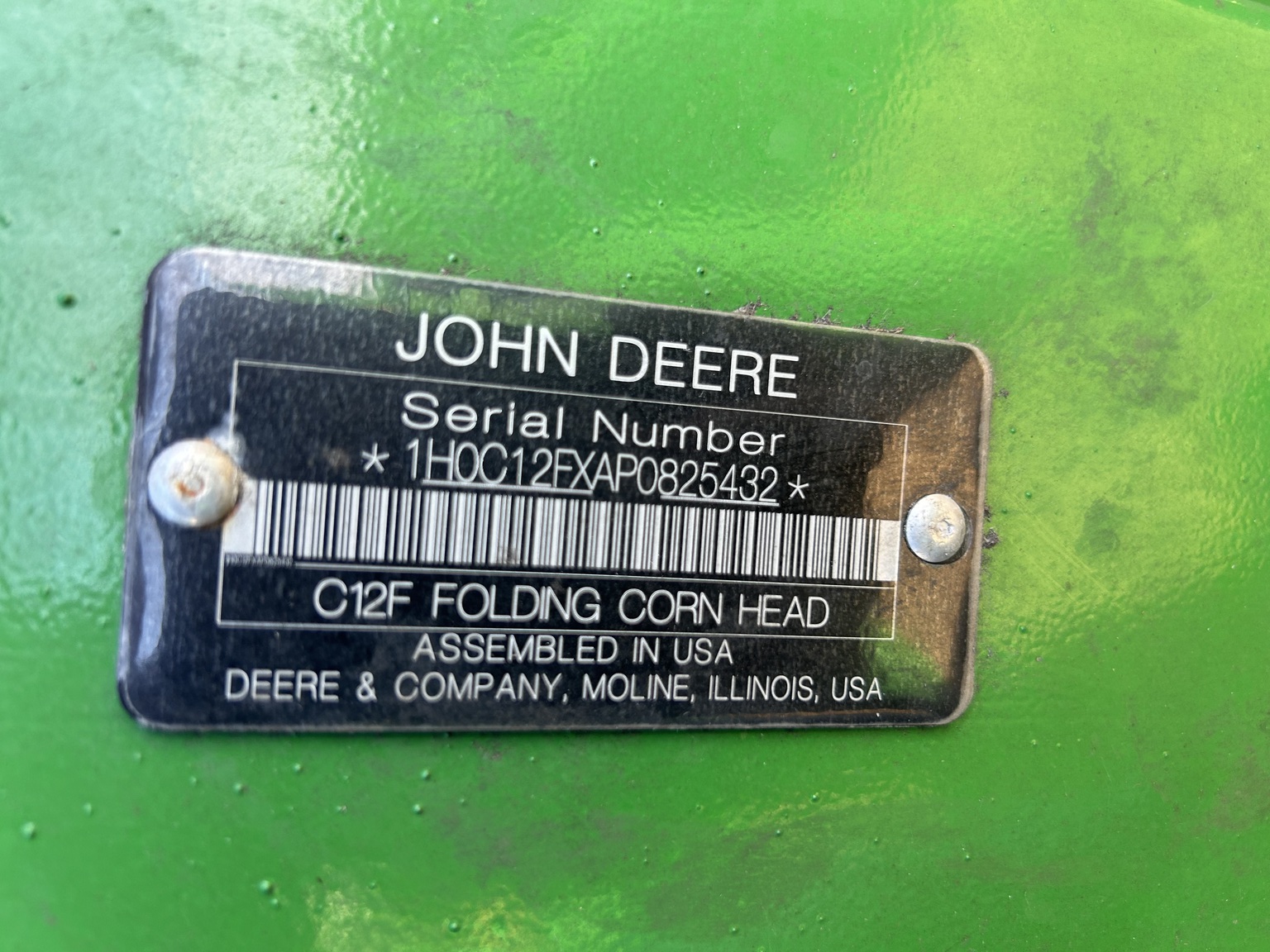  2023 John Deere C12F at Heritage Tractor in Rockport, IL