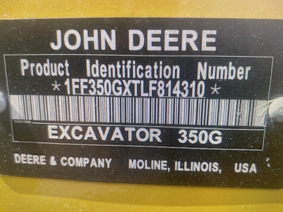 2020 John Deere 350G LC