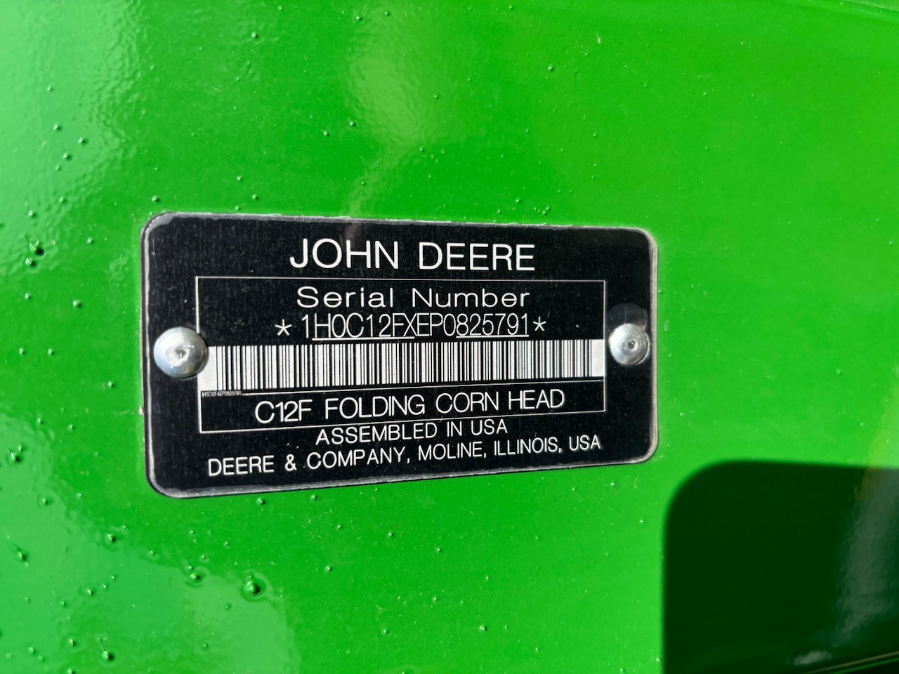  2023 John Deere C12F at Heritage Tractor in Pontiac, IL