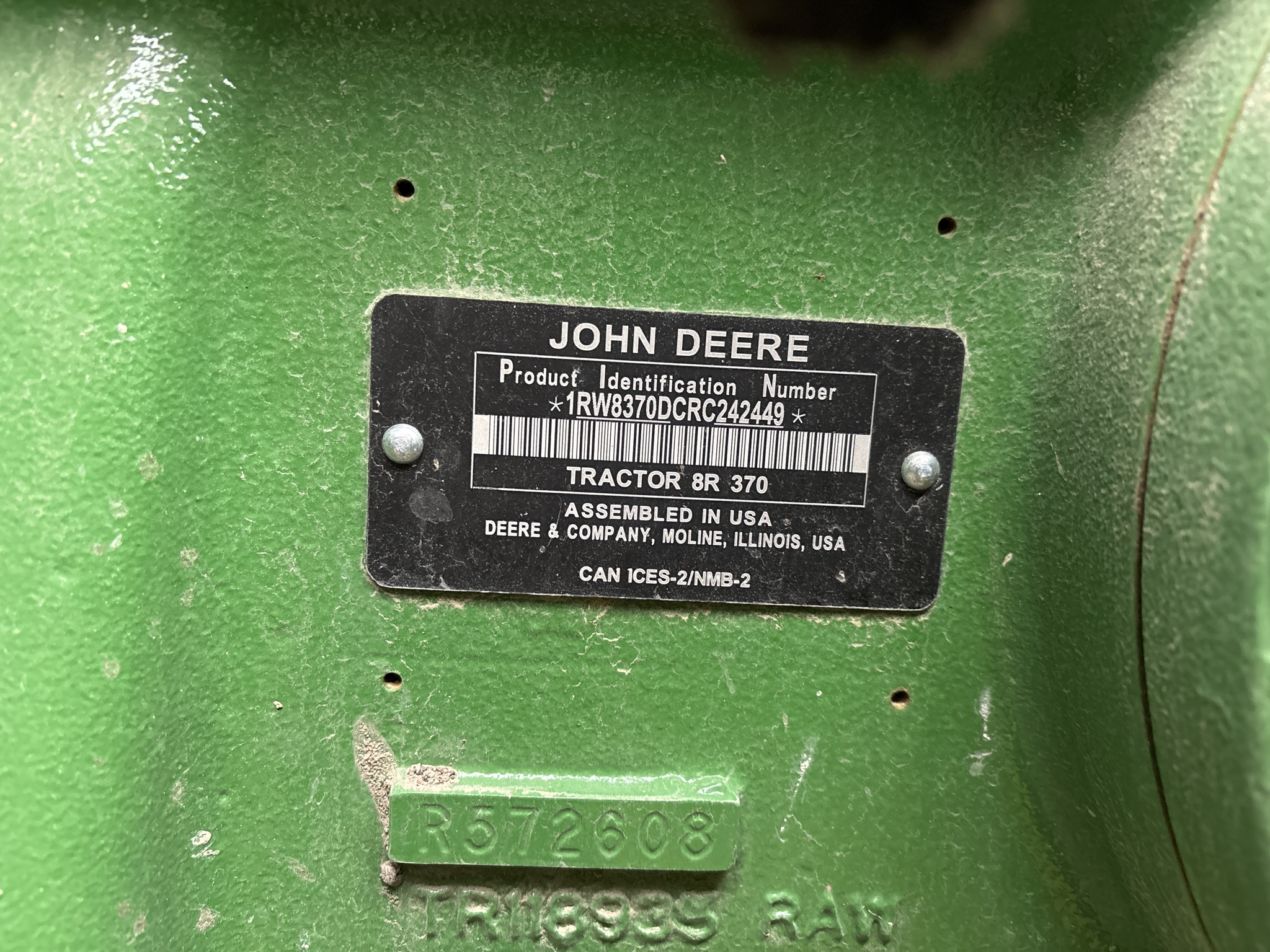Used 2024 John Deere 8R 370 Row Crop Tractors at Koenig Equipment in Greenville, OH - PhotoXL16