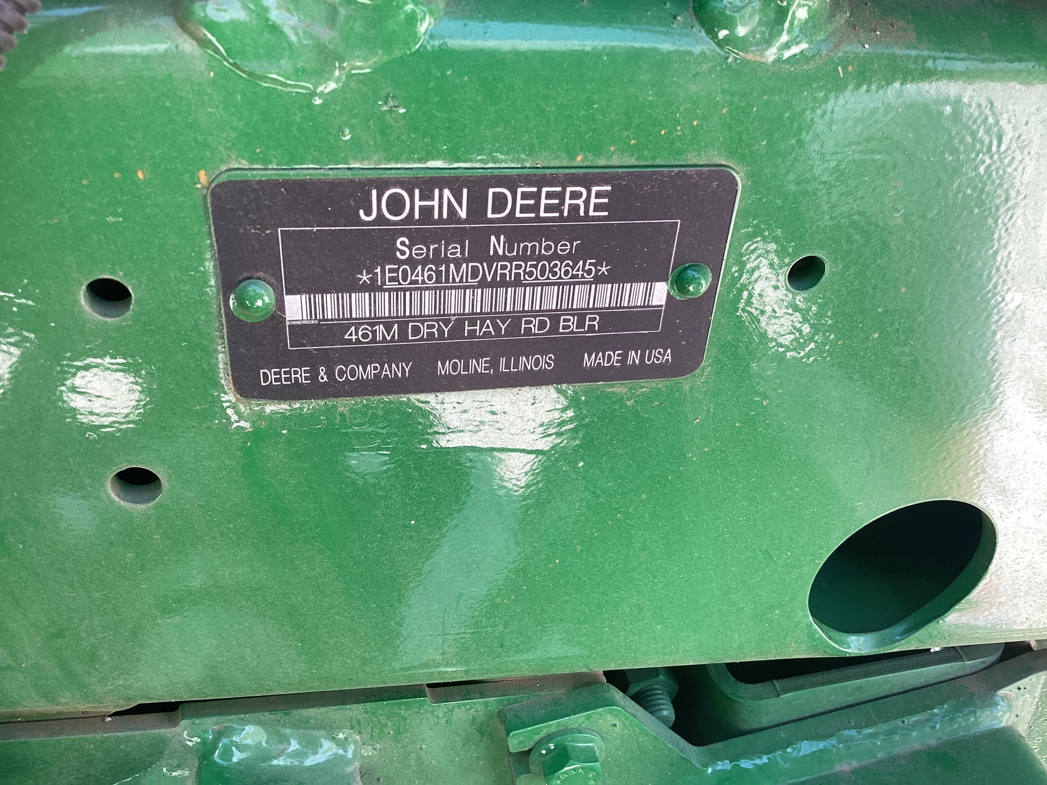 2024 John Deere 461M Image 3