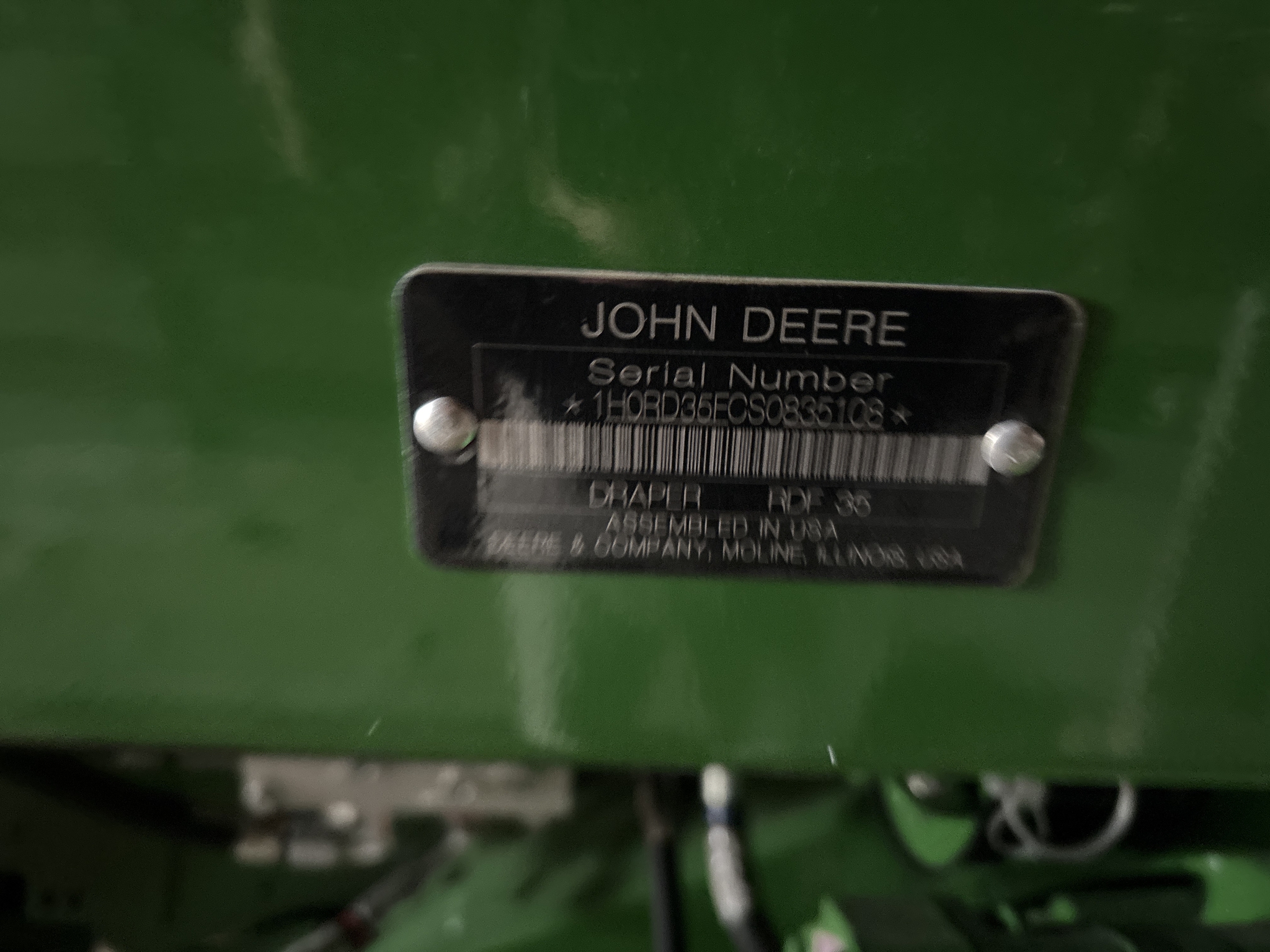 Used 2025 John Deere RDF 35 Combine Platforms at Koenig Equipment in Urbana, OH - PhotoXL3