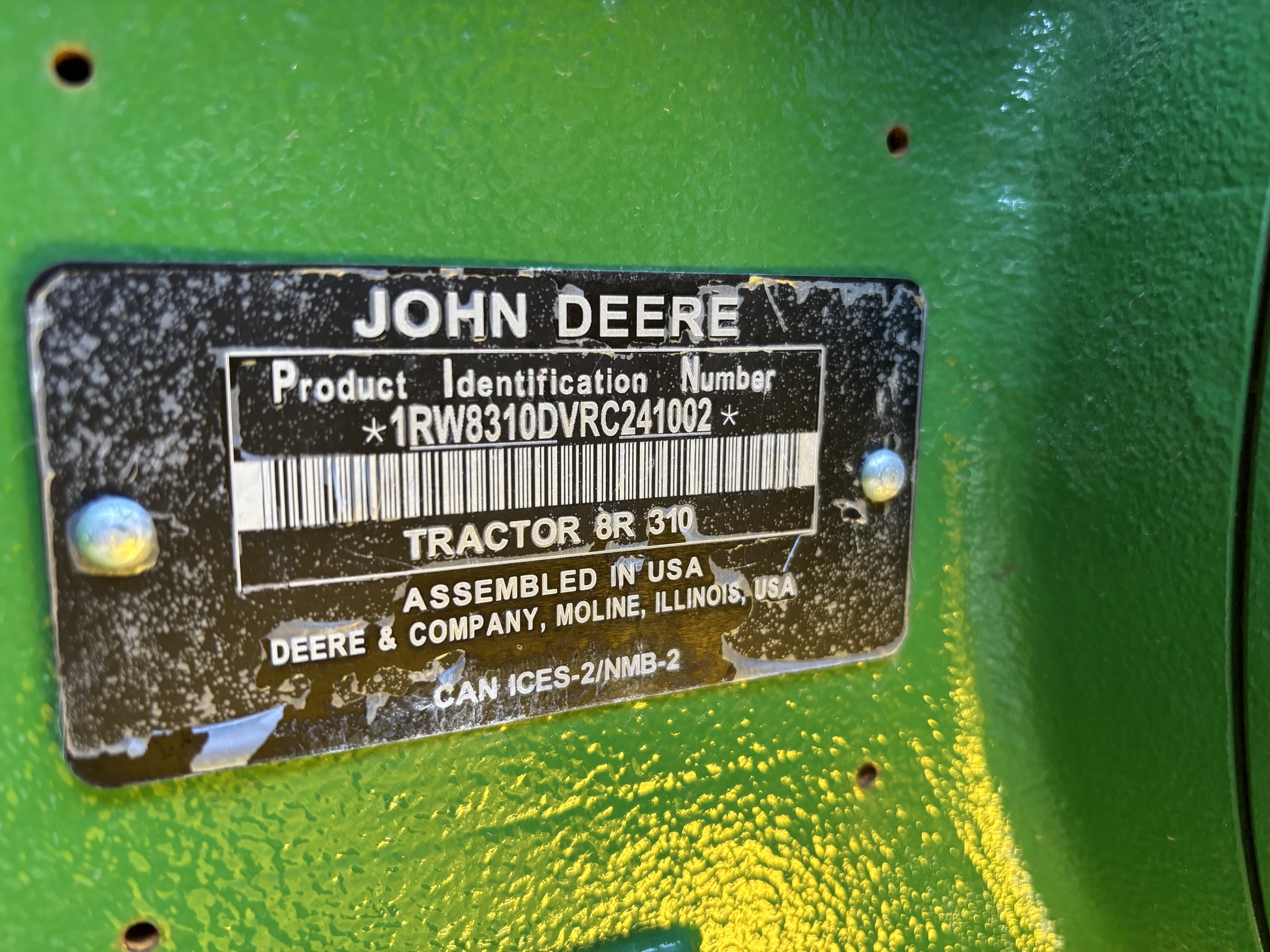 Used 2024 John Deere 8R 310 Row Crop Tractors at Koenig Equipment in Urbana, OH - PhotoXL13