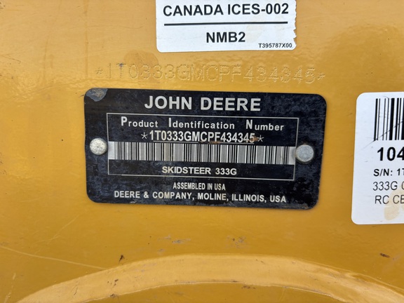 2022 John Deere 333G