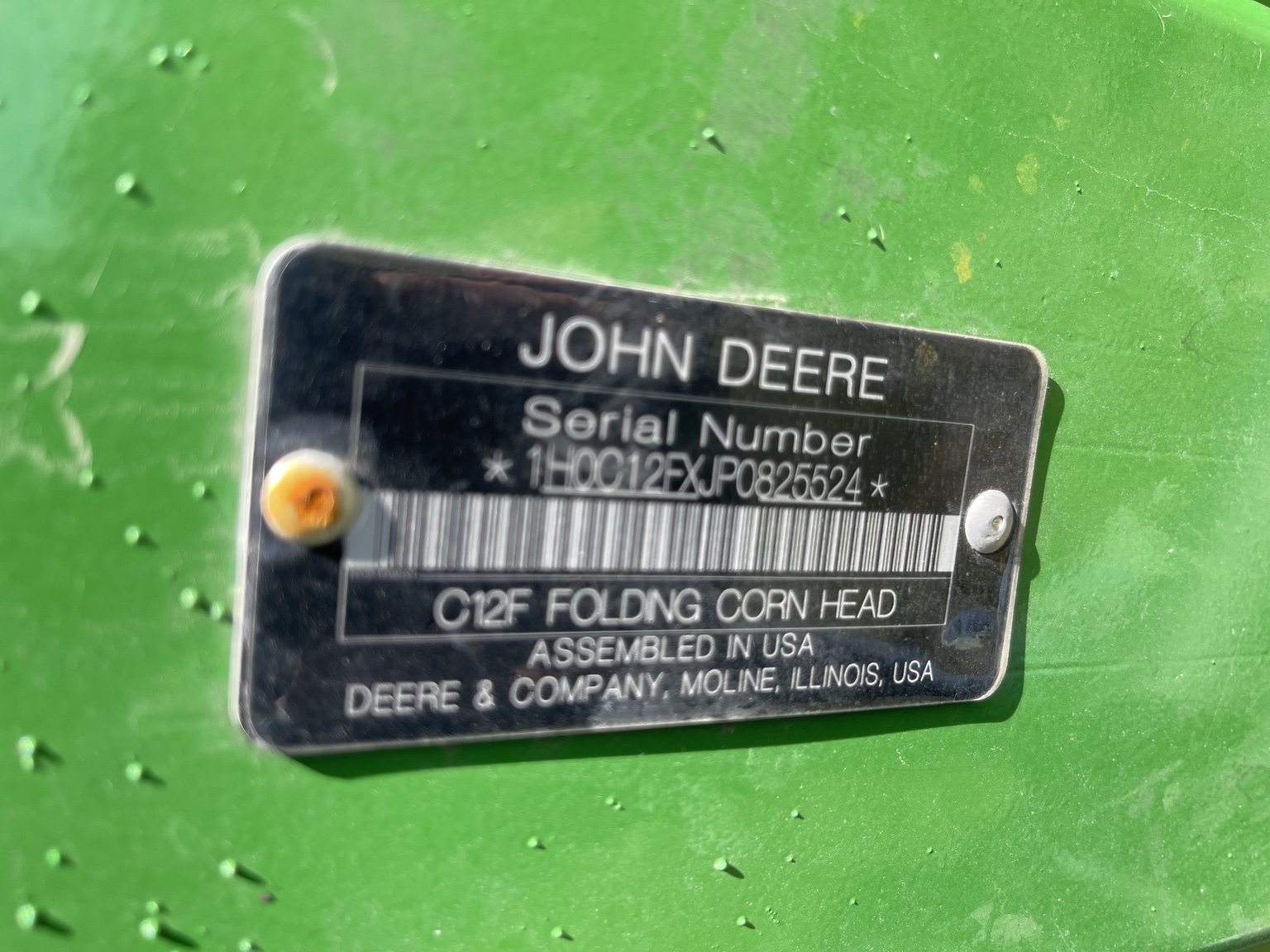  2023 John Deere C12F at Heritage Tractor in Monmouth, IL