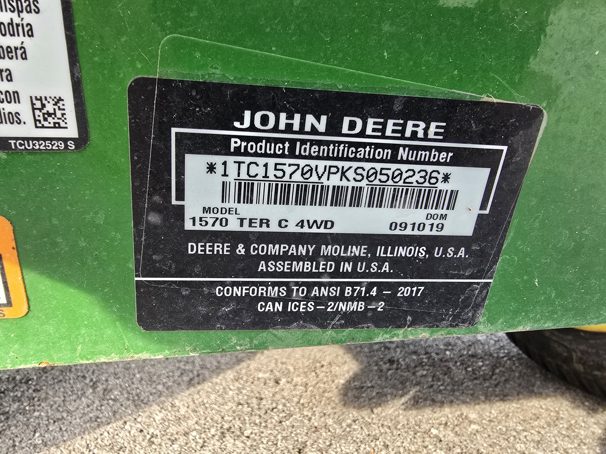 2019 John Deere 1570 Image 22