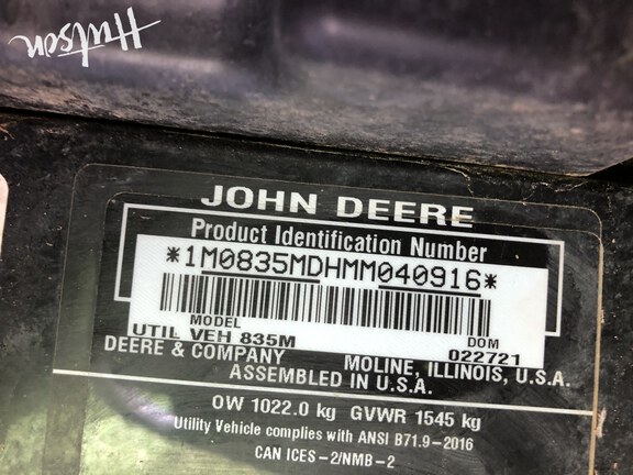 Photo of 2021 John Deere XUV 835M