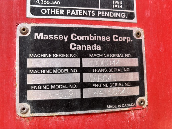 Used 1986 Massey 8560 Combines at Horizon Ag & Turf in Mayerthorpe, AB - Photo3