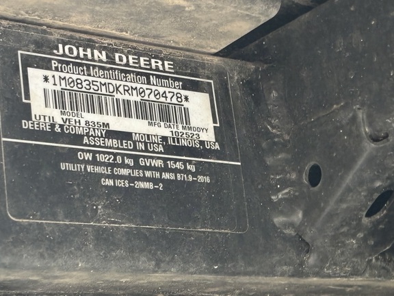 Used 2024 John Deere XUV 835M ATVs & Gators at Koenig Equipment in Tipp City, OH - Photo12