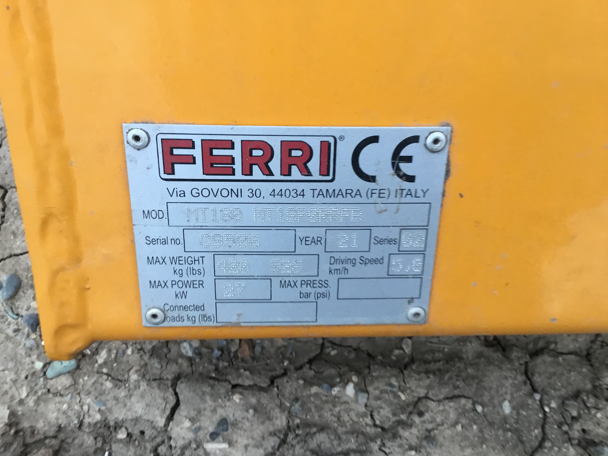 2021 Ferri MT180 Image 8