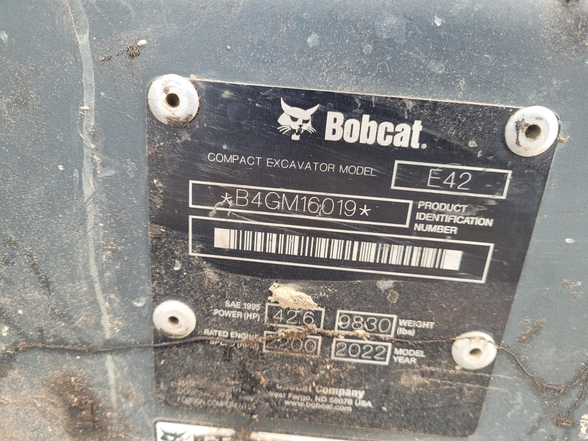 2022 Bobcat E42 Image 9