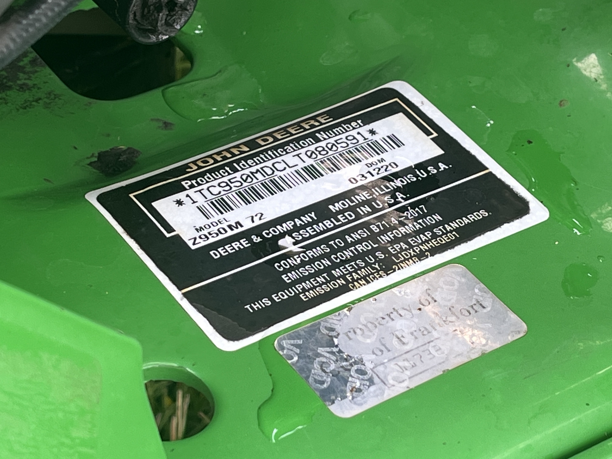 2020 John Deere Z950M Image 10