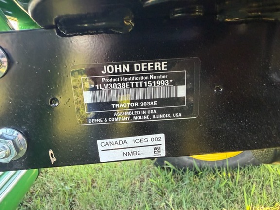 2026 John Deere 3038E