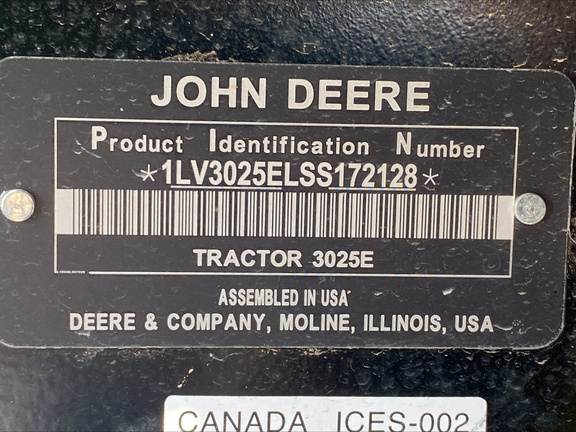 2025 John Deere 3025E