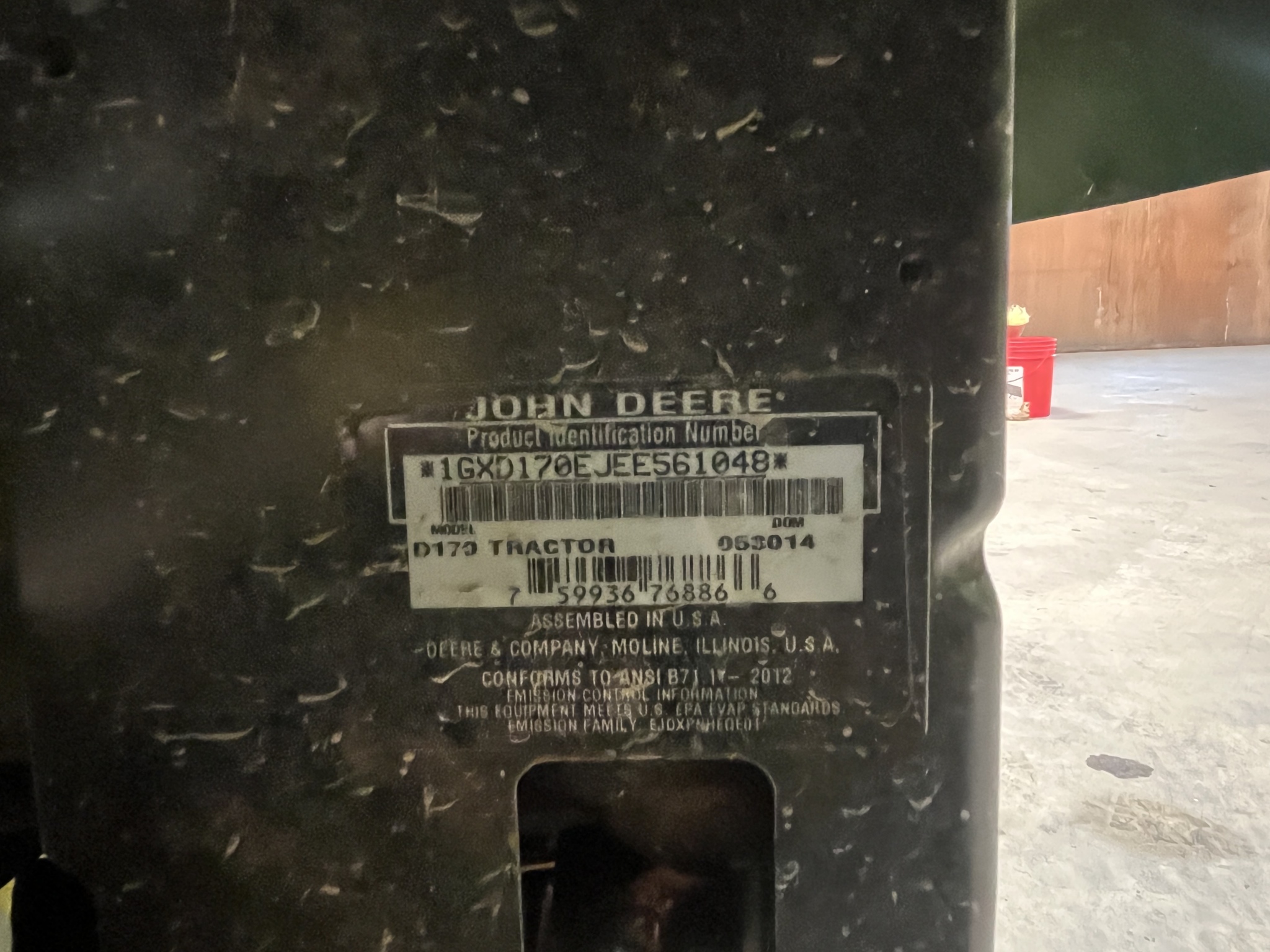 2014 John Deere D170 Image 5