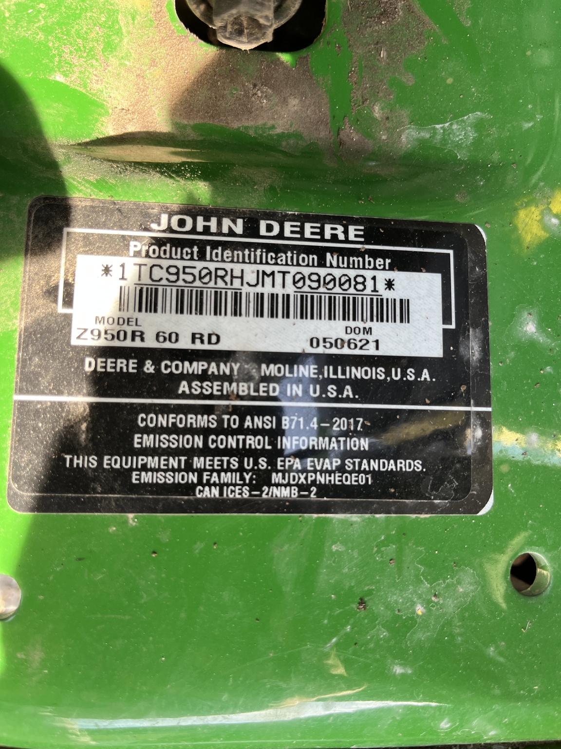 2021 John Deere Z950R Zero-Turn Mowers