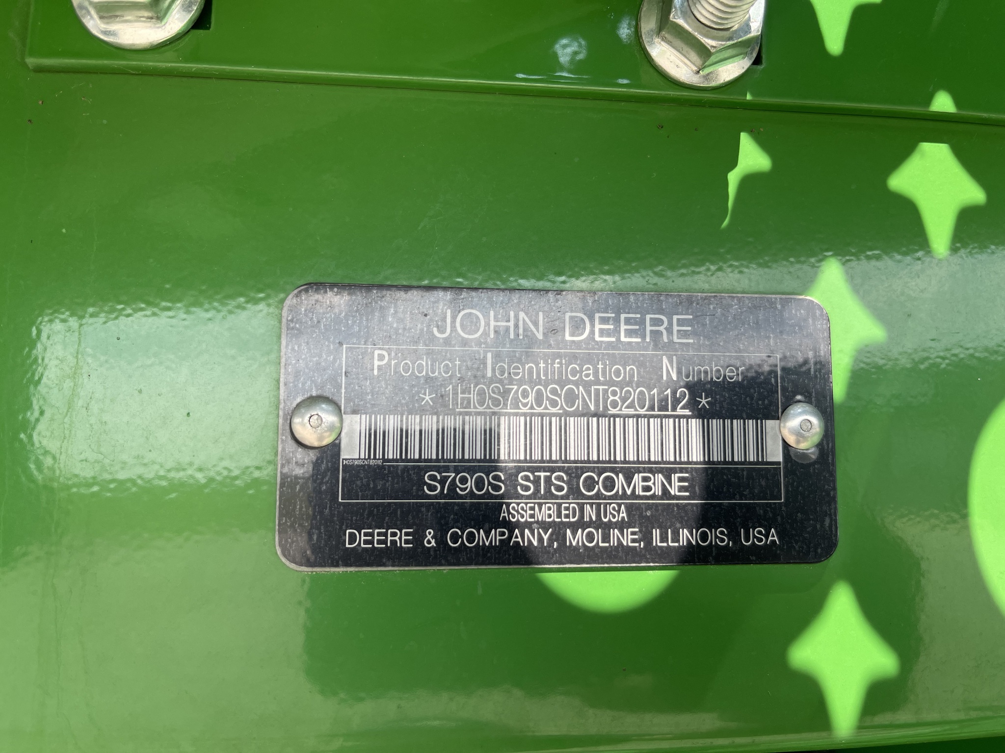  2022 John Deere S790 at Heritage Tractor in Brimfield, IL