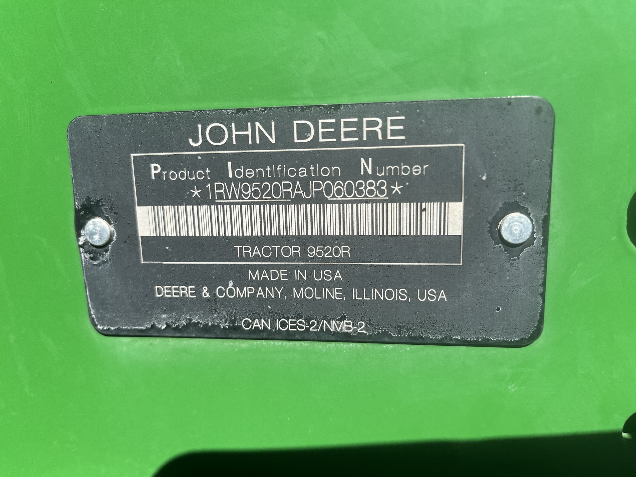  2018 John Deere 9520R at Heritage Tractor in Baldwin City, KS