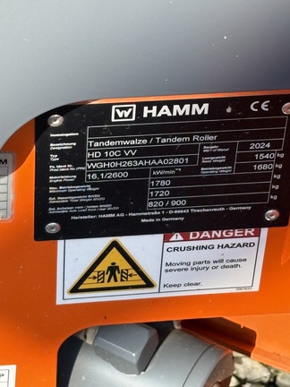 Photo of 2024 Hamm HD10CVV