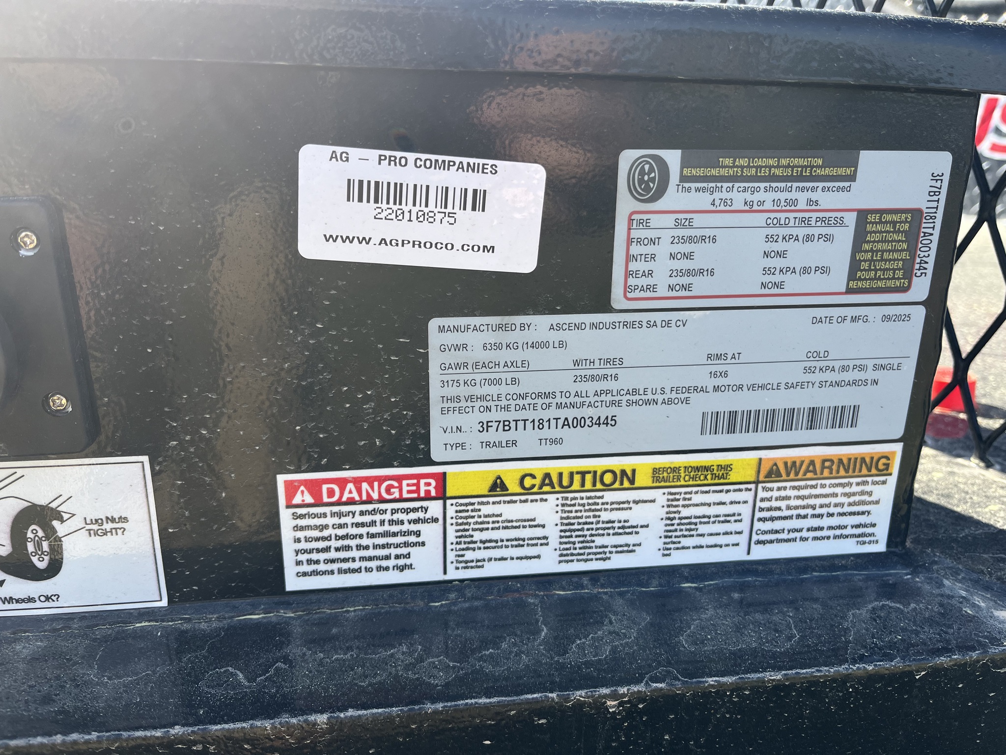 2026 DH Farm Equipment DH960G FUEL TRAILER Image 5