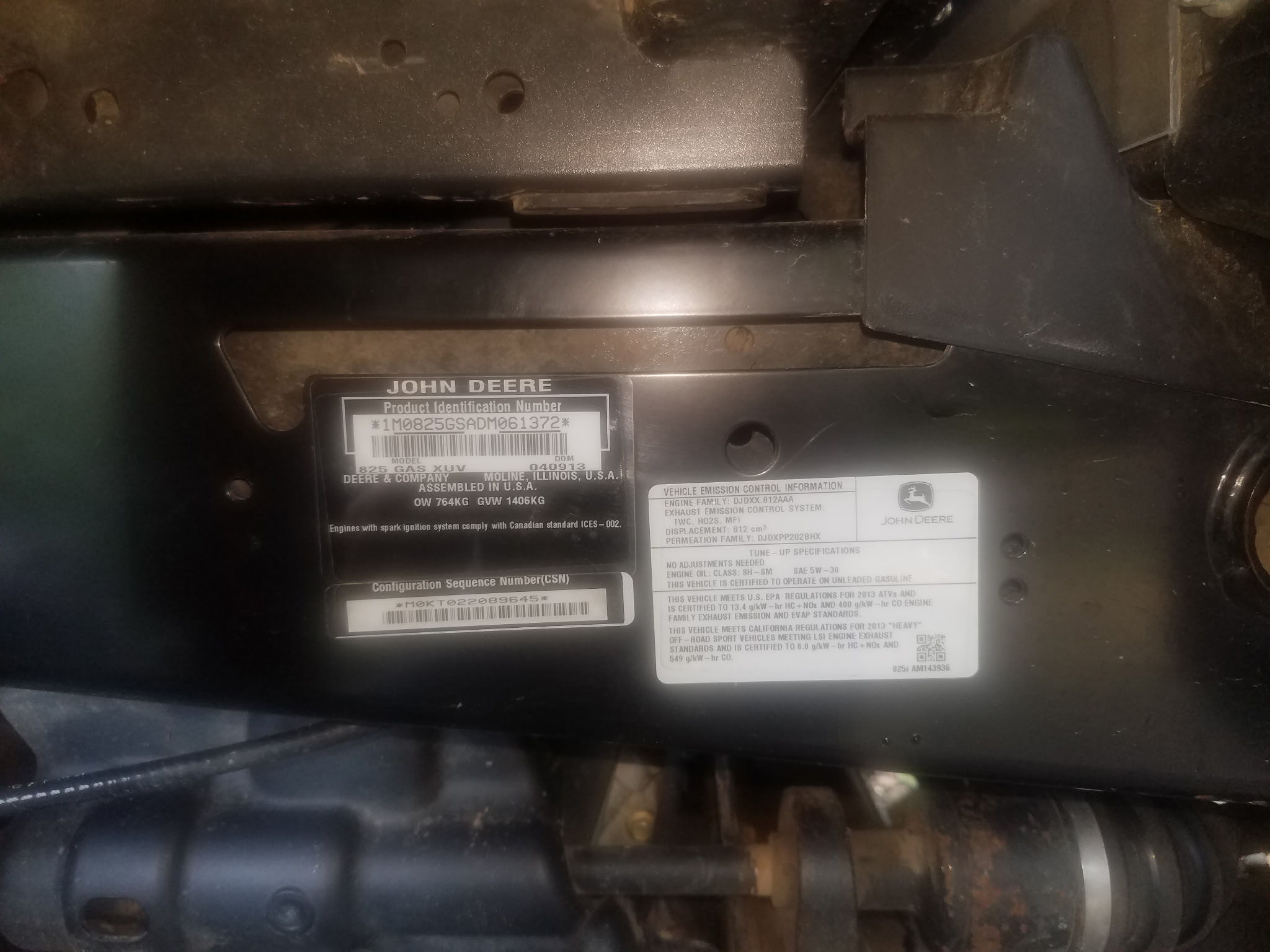 2013 John Deere XUV 825i Image 9