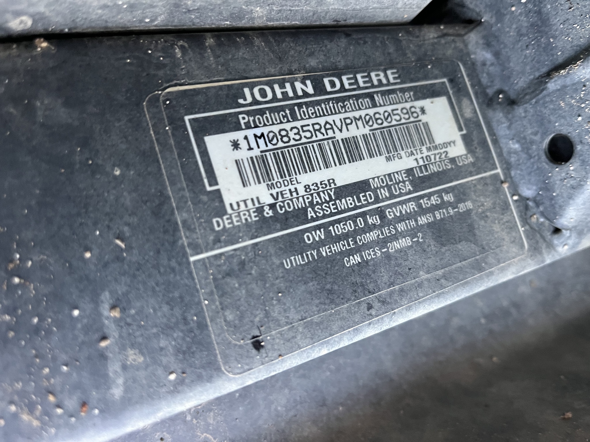  2023 John Deere XUV 835R at Heritage Tractor in Nevada, MO