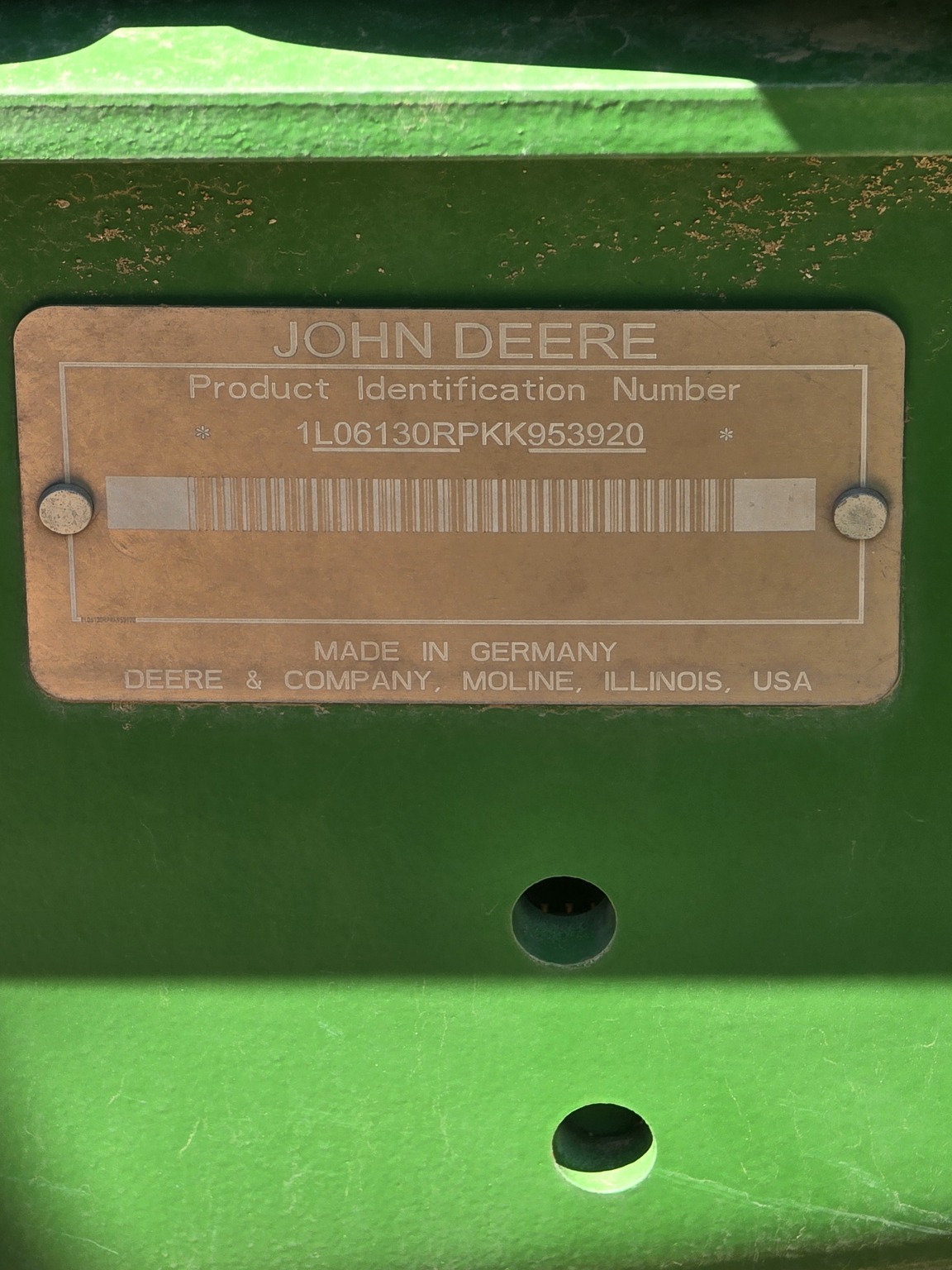 2020 John Deere 6130R Image 1