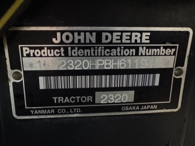 2011 John Deere 2320 Image 14