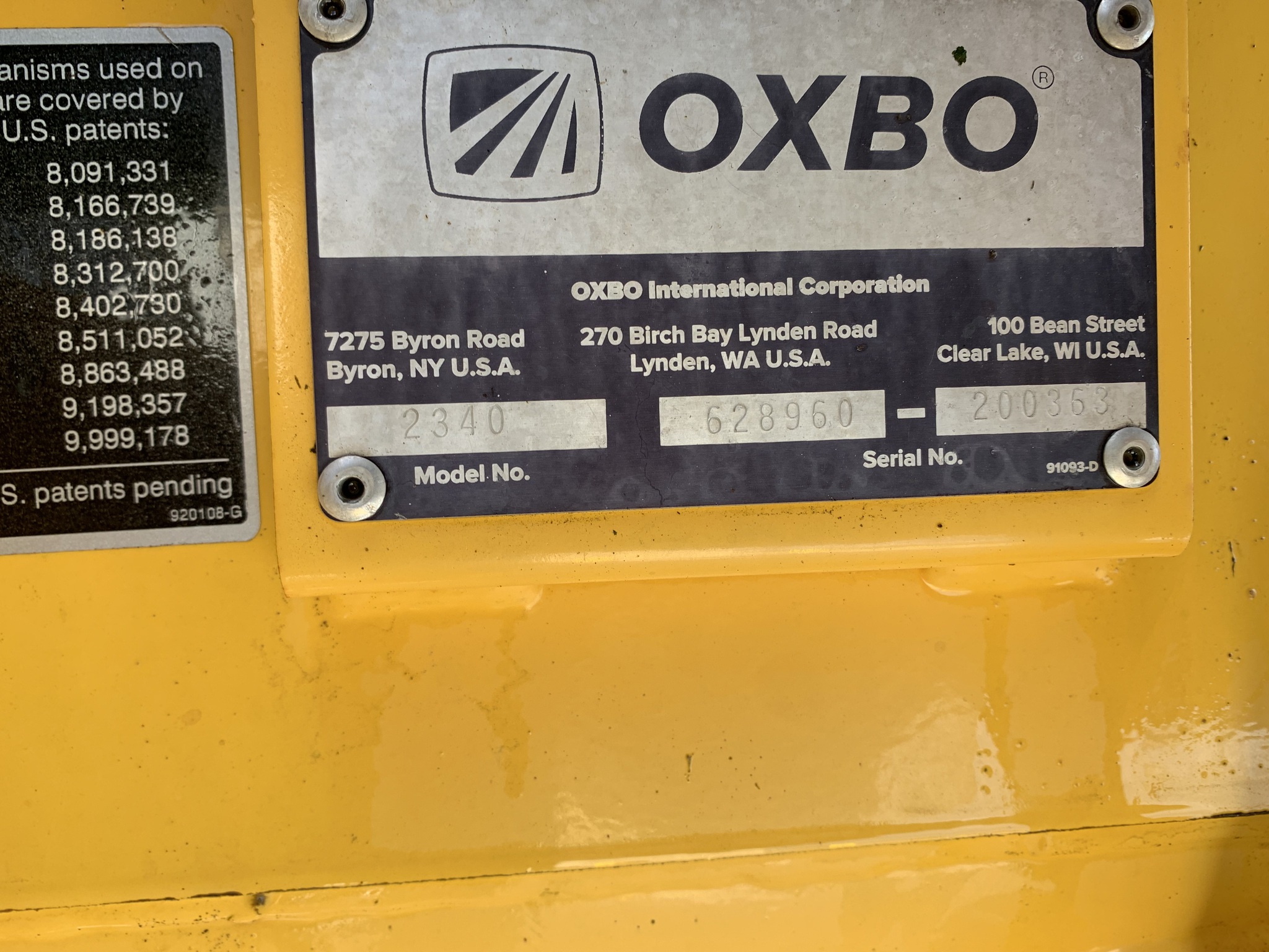 2021 Oxbo 2340 Image 9