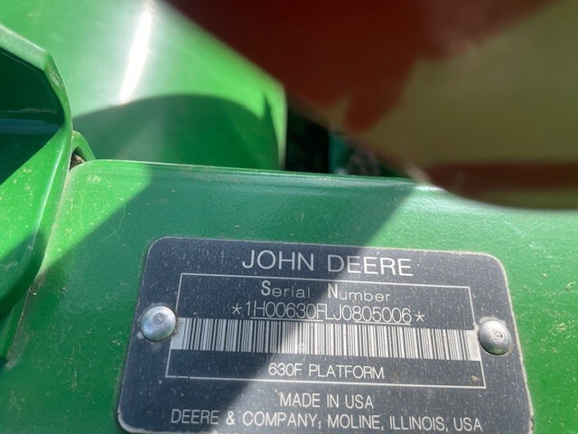 2019 John Deere 630F Image 9