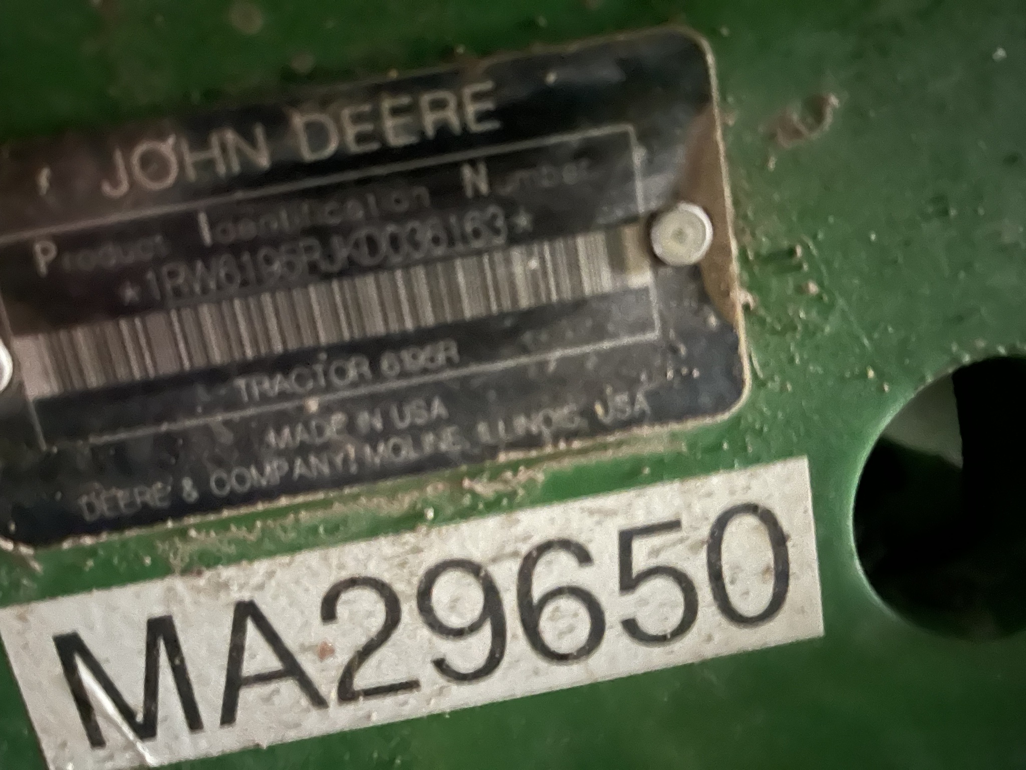 2019 John Deere 6195R Image 7