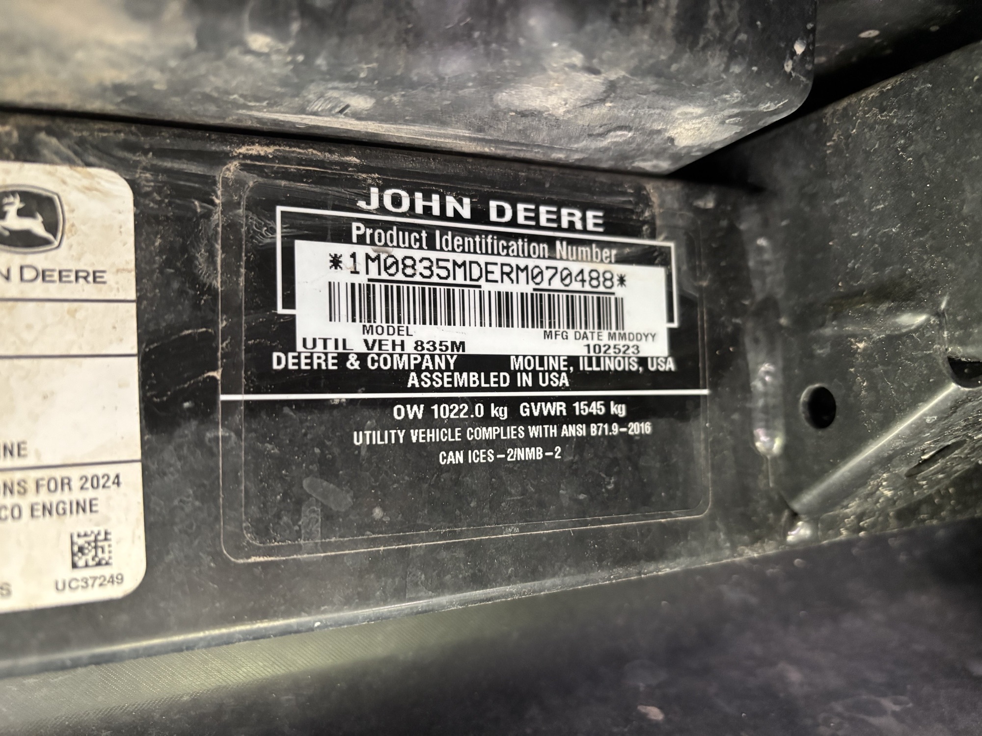 Used 2024 John Deere XUV 835M ATVs & Gators at Koenig Equipment in Lebanon, OH - PhotoXL14