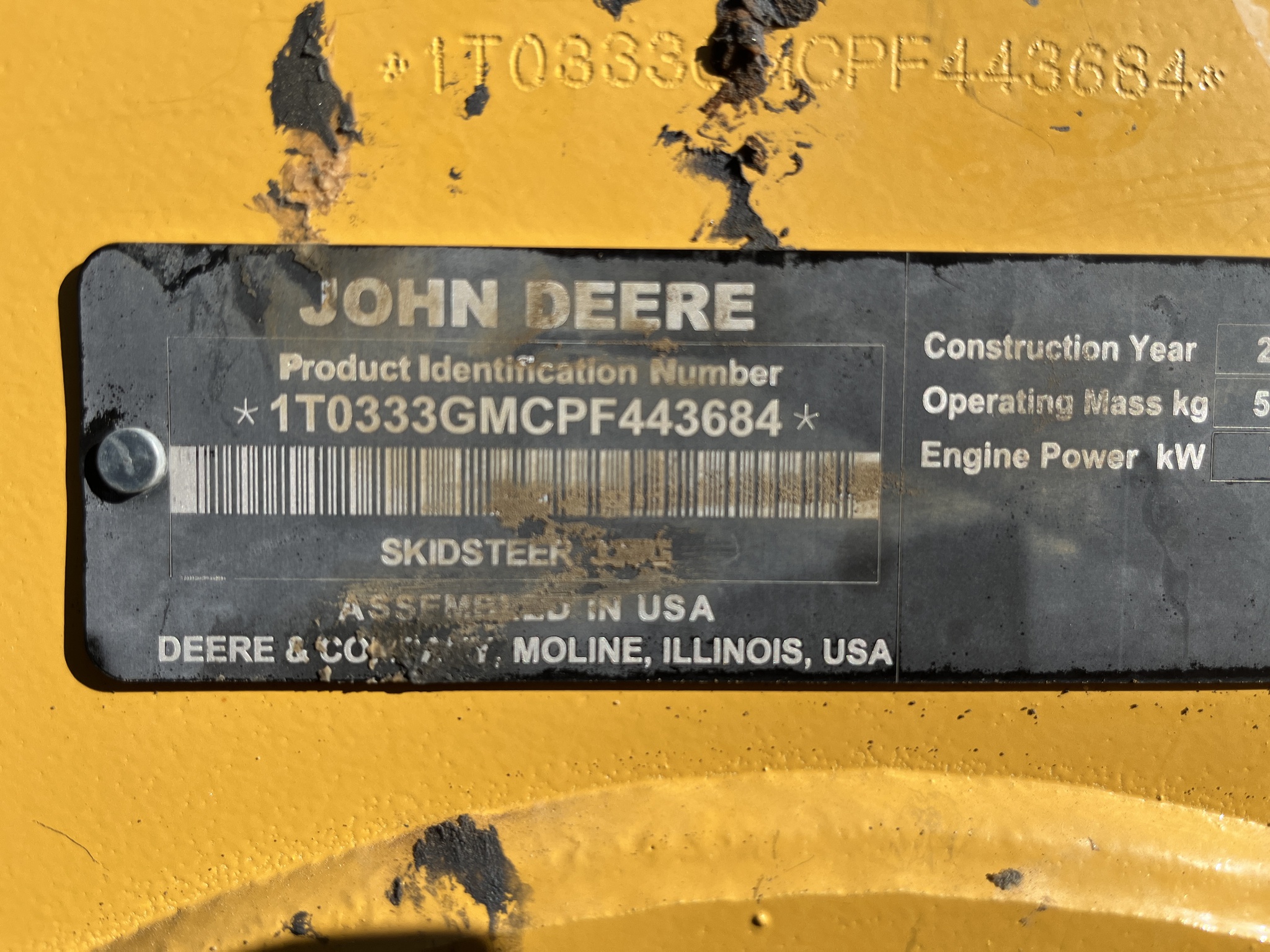  2023 John Deere 333G at Heritage Tractor in Adrian, MO