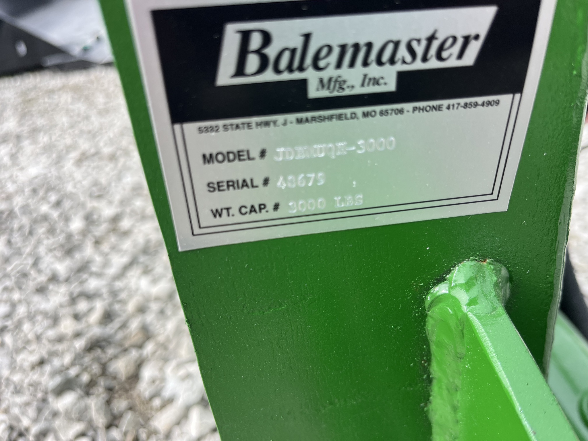 2025 BaleMaster JDBMUQH-3000 at Heritage Tractor in Nevada, MO