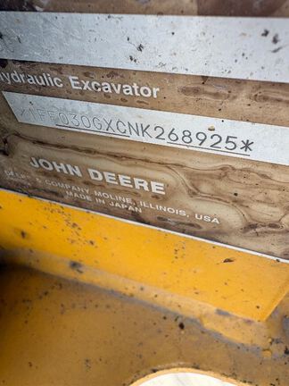 2022 John Deere 30G