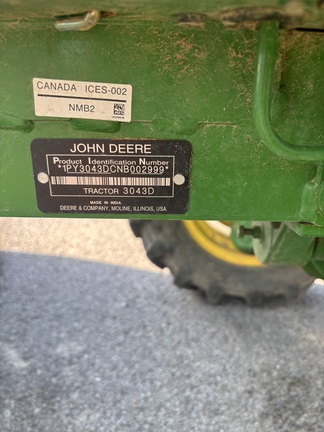 2022 John-Deere 3043D