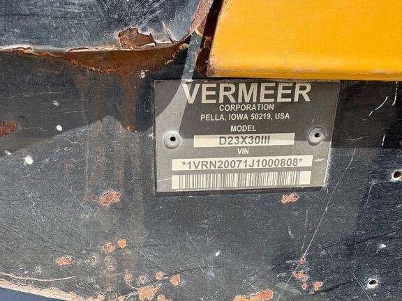 2018 Vermeer D23X30III