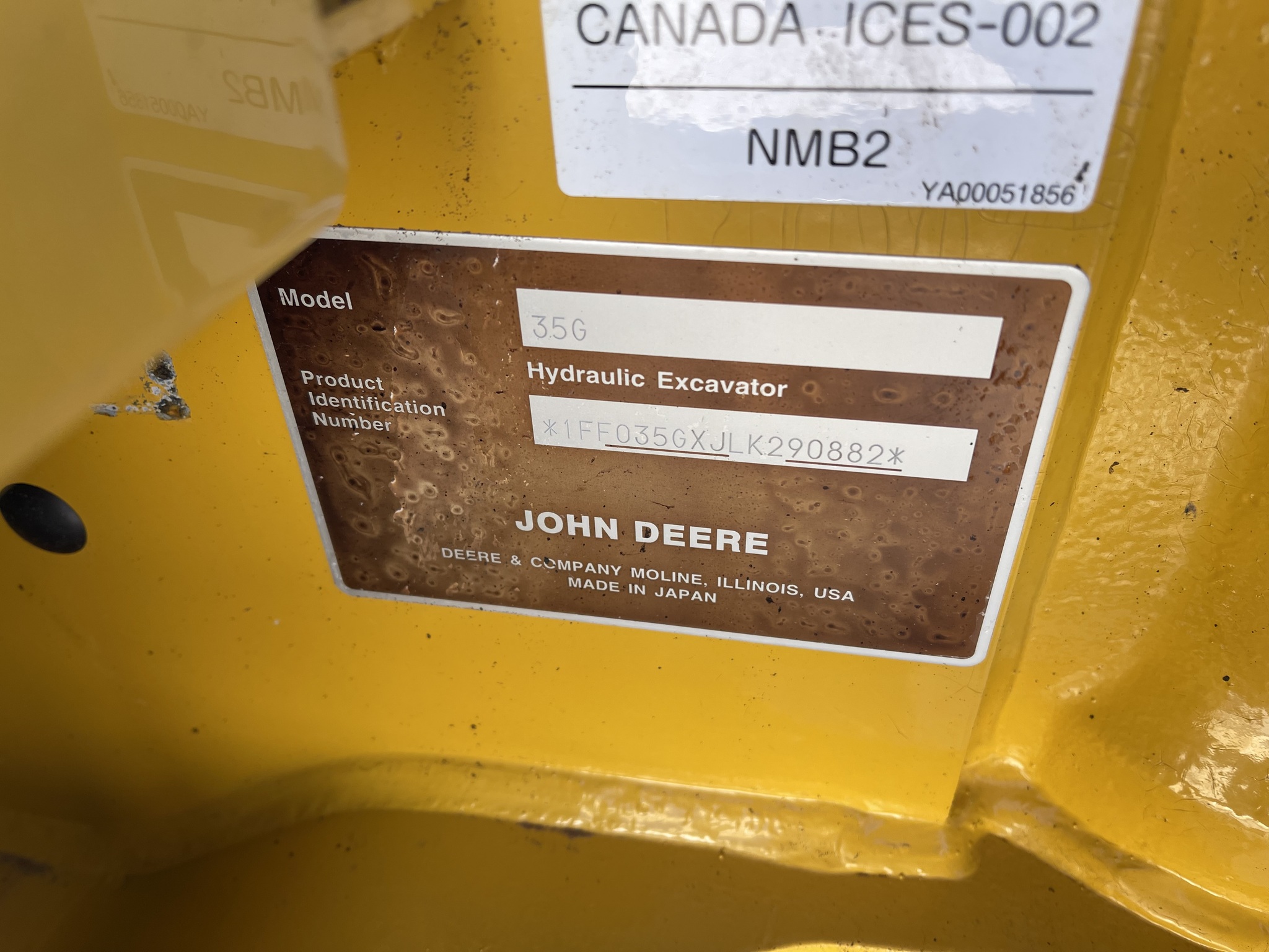 2021 John Deere 35G Image 22