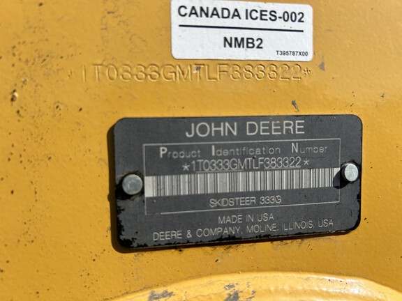 2020 John Deere 333G (15th thumbnail)