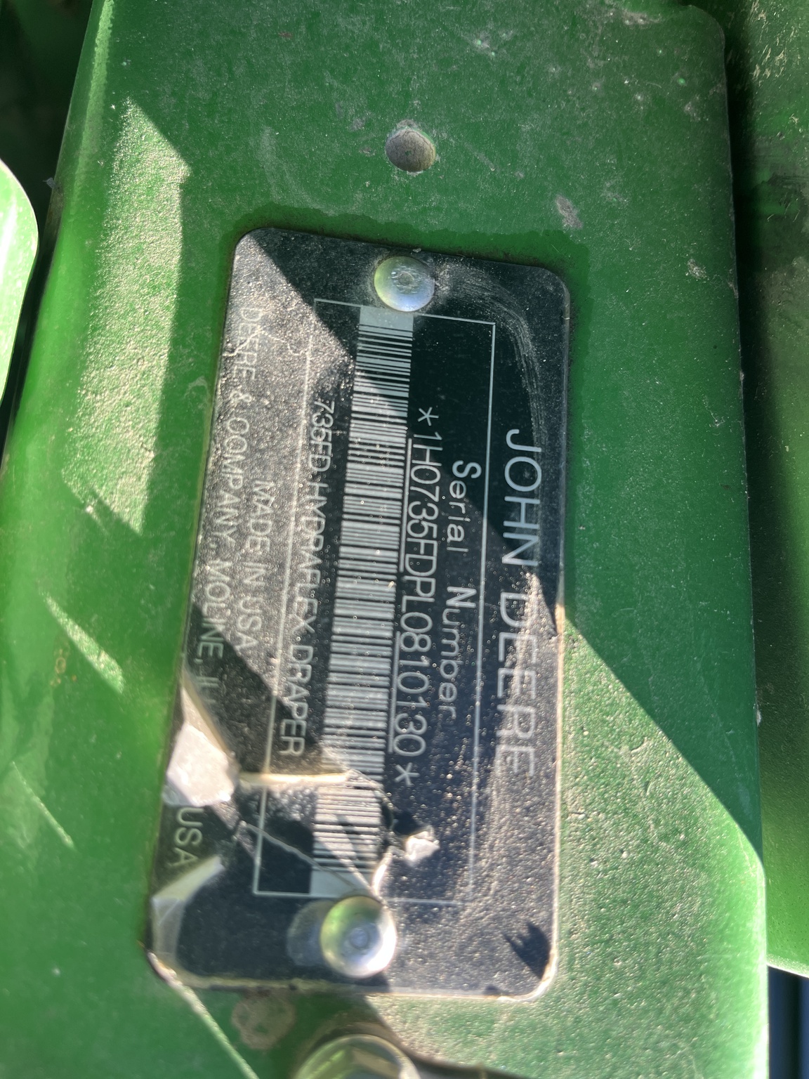  2020 John Deere 735FD at Heritage Tractor in Clinton, MO