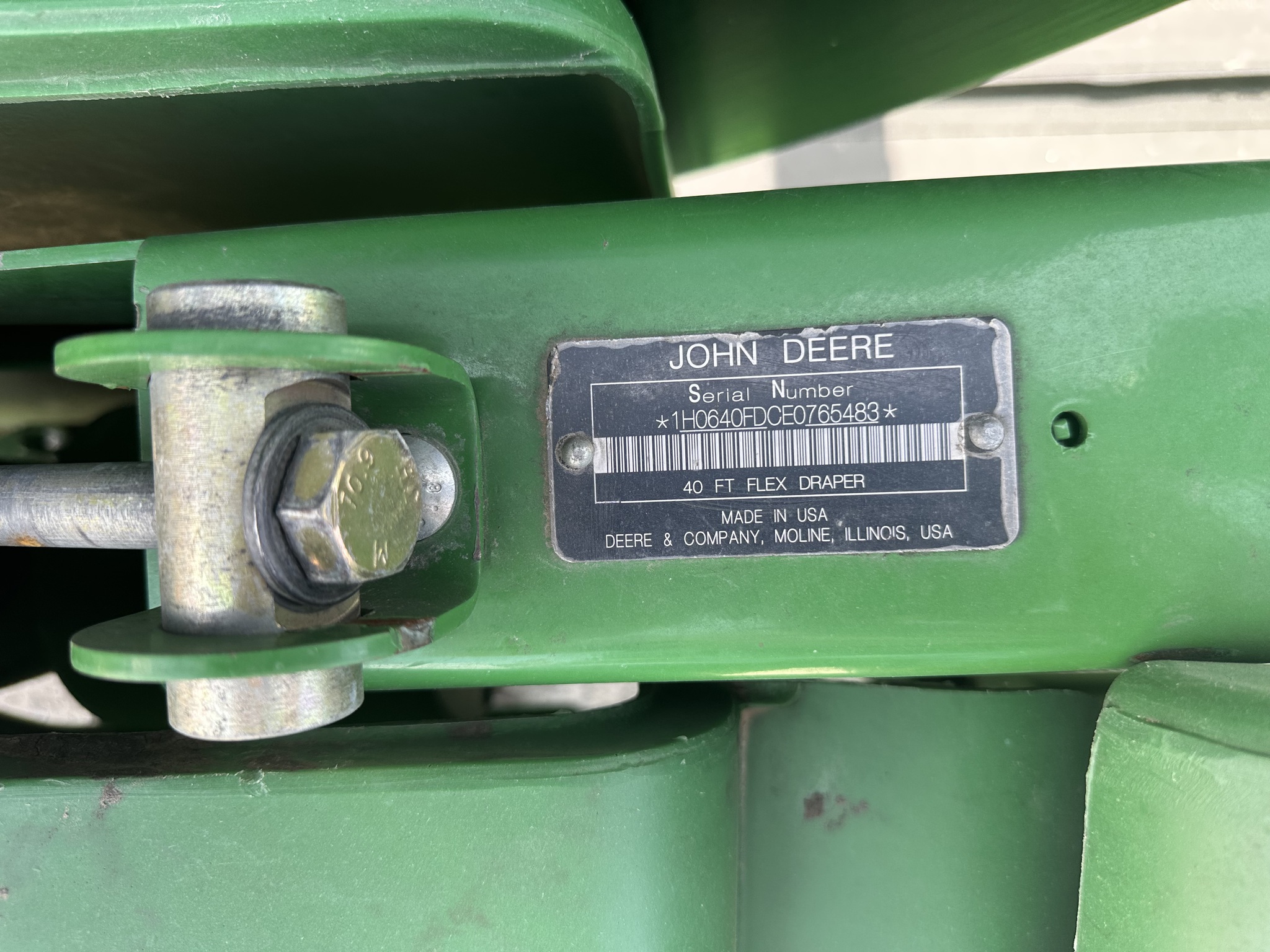  2014 John Deere 640FD at Heritage Tractor in Lexington, IL