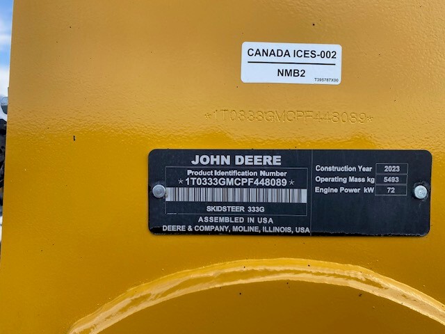 2023 John Deere 333G Image 14